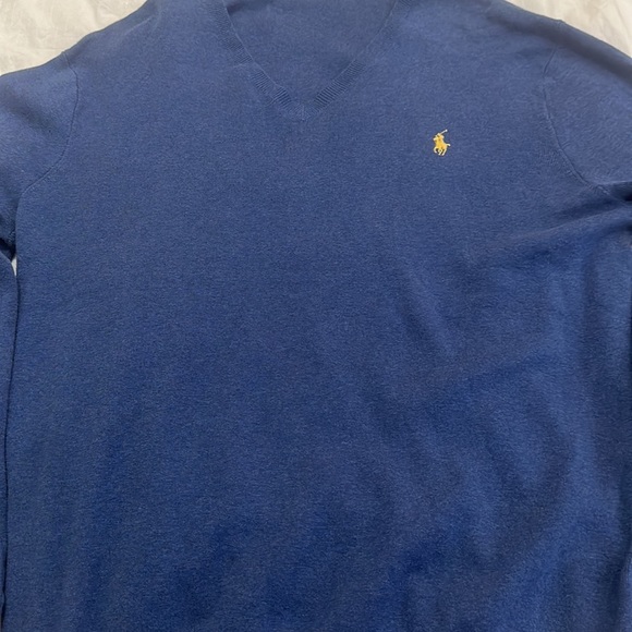Men’s large polo sweater. Blue color. Great condition. - Picture 3 of 5